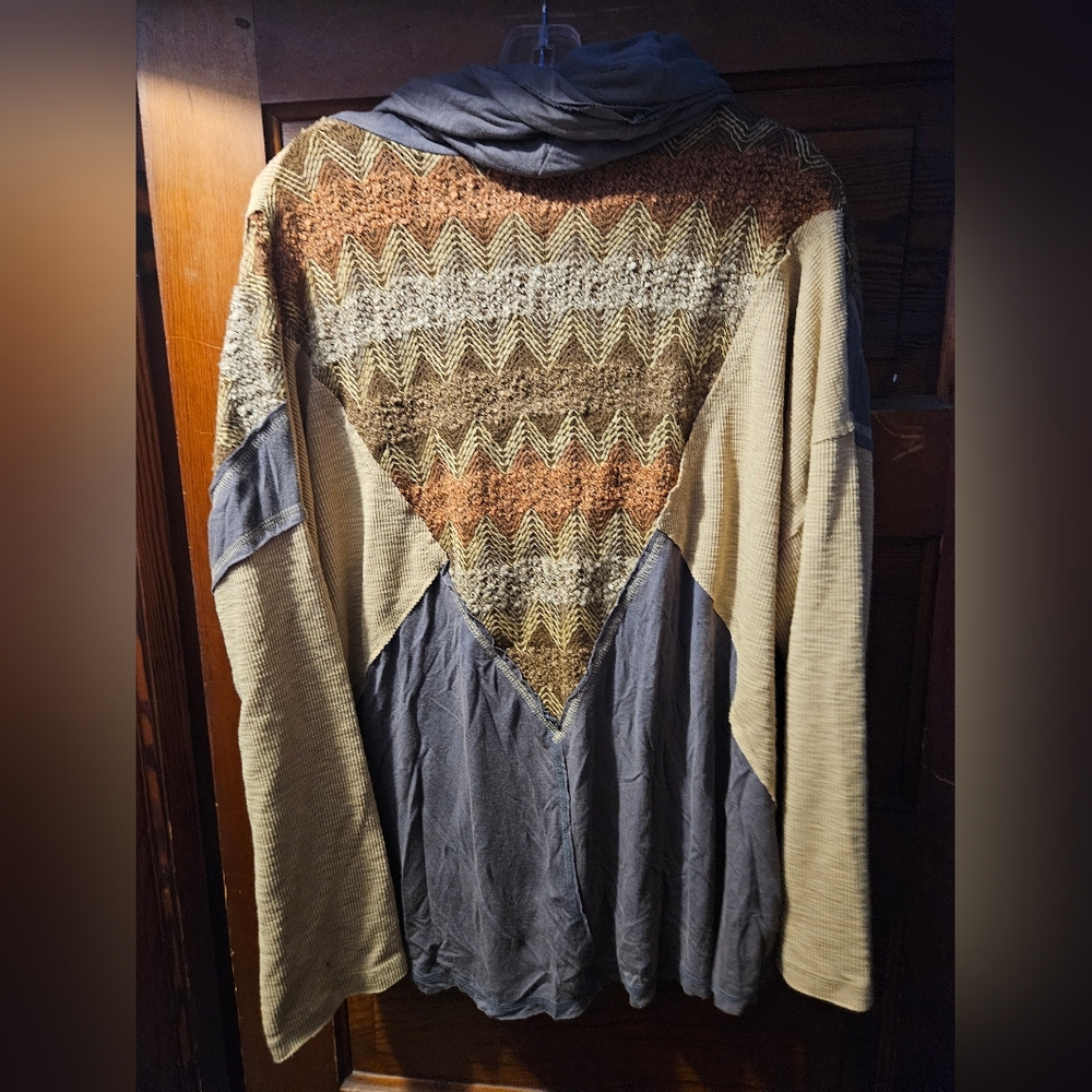 POL Bohemian Patchwork Hoodie - image 3